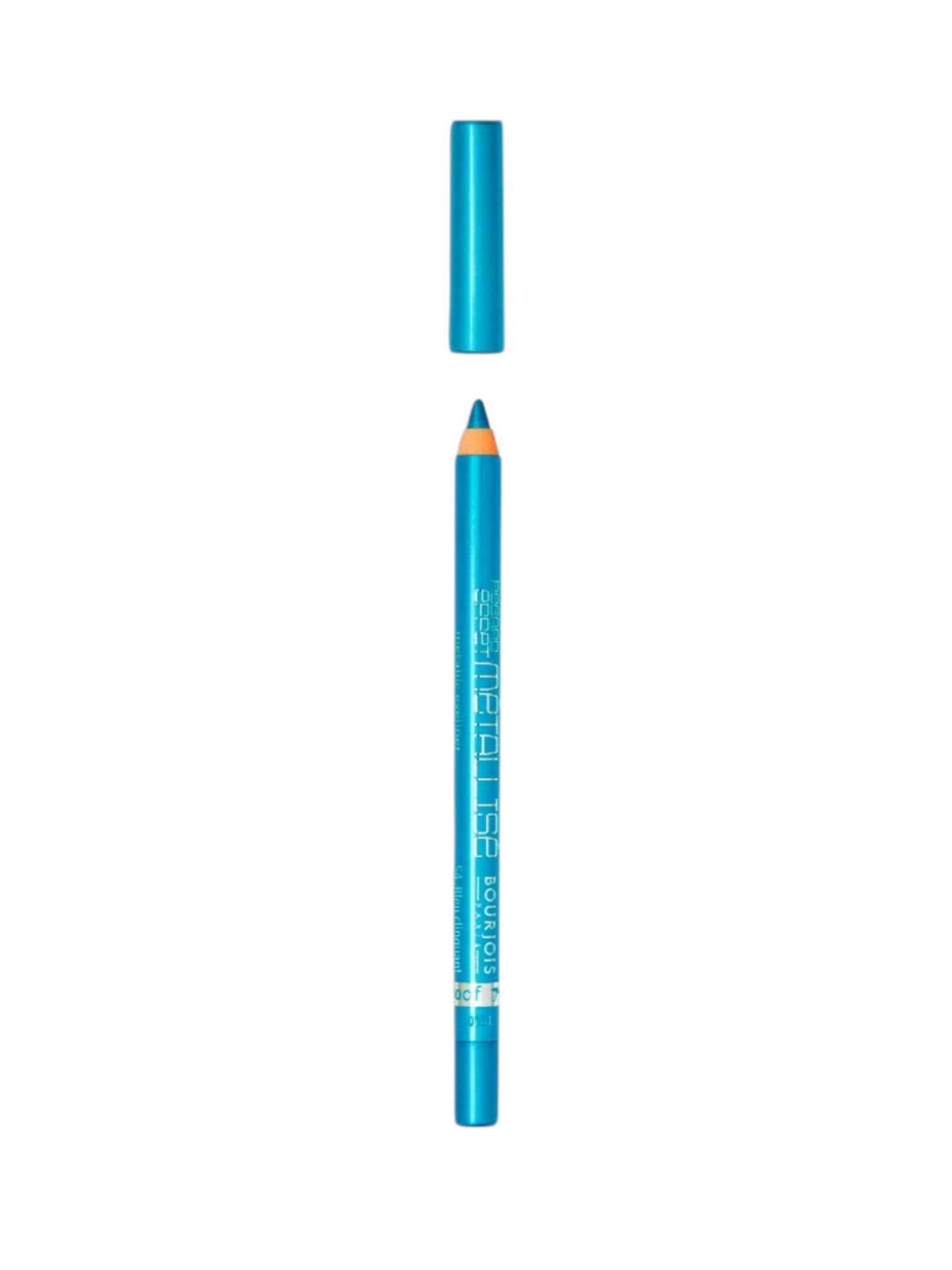Blue eyeliner pencil with cap on a white background. Diana of London, Monza Outlet, Monza Fashion, Shein Outlet 