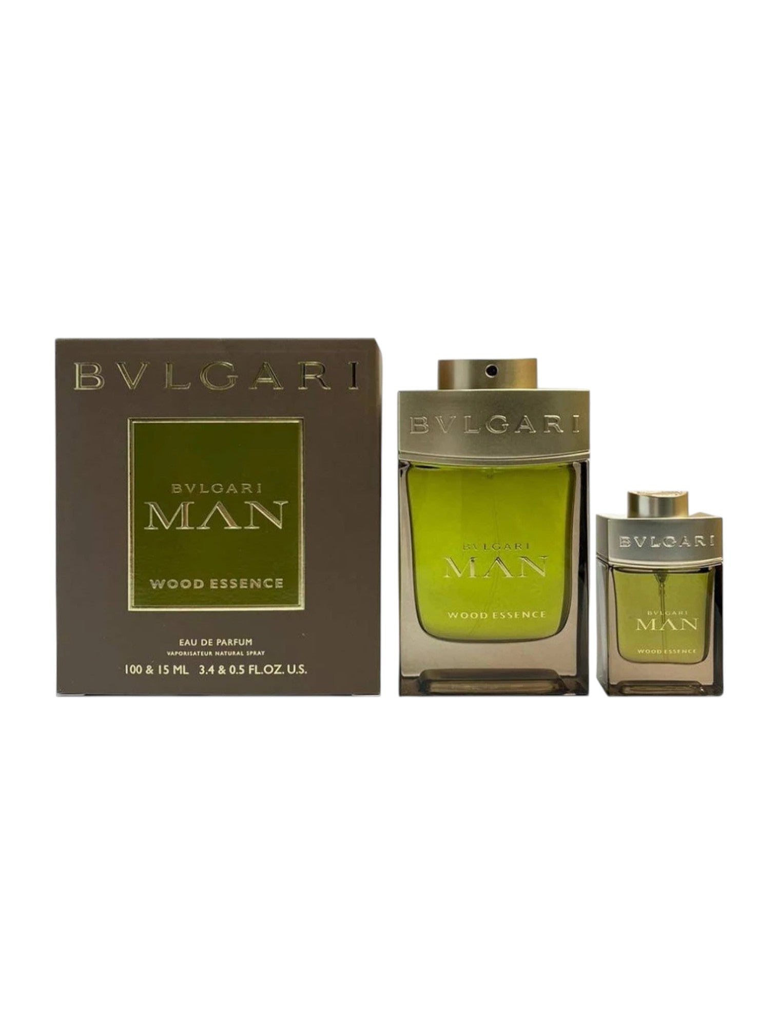 Bulgari Man Wood Essence perfume bottles on a white background. Bvlgari, Monza Outlet, Monza Fashion, Shein Outlet
