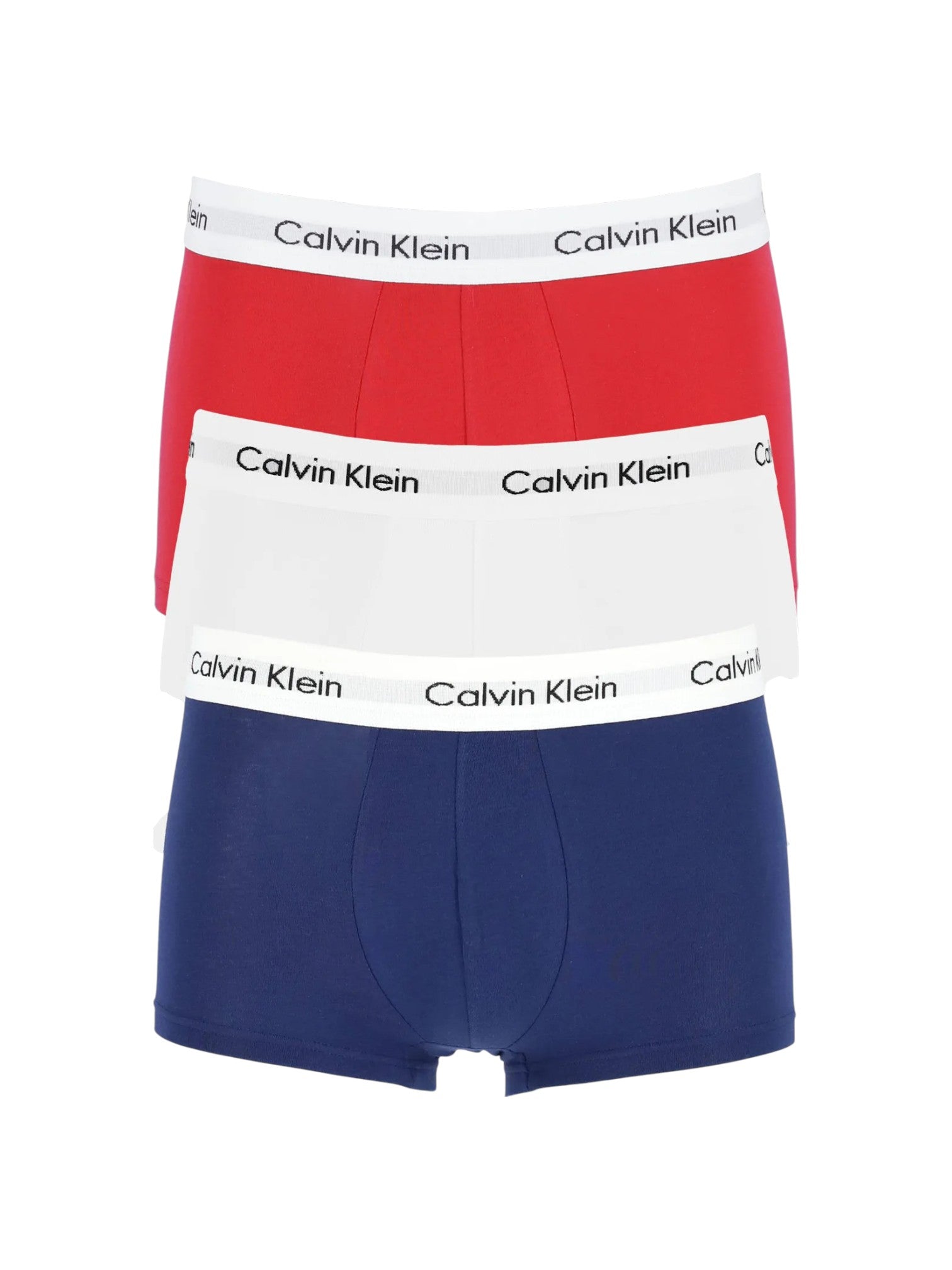 Calvin Klein underwear with red, white, and blue waistband on a white background. Calvin Klein, Monza Outlet, Monza Fashion, Shein Outlet
