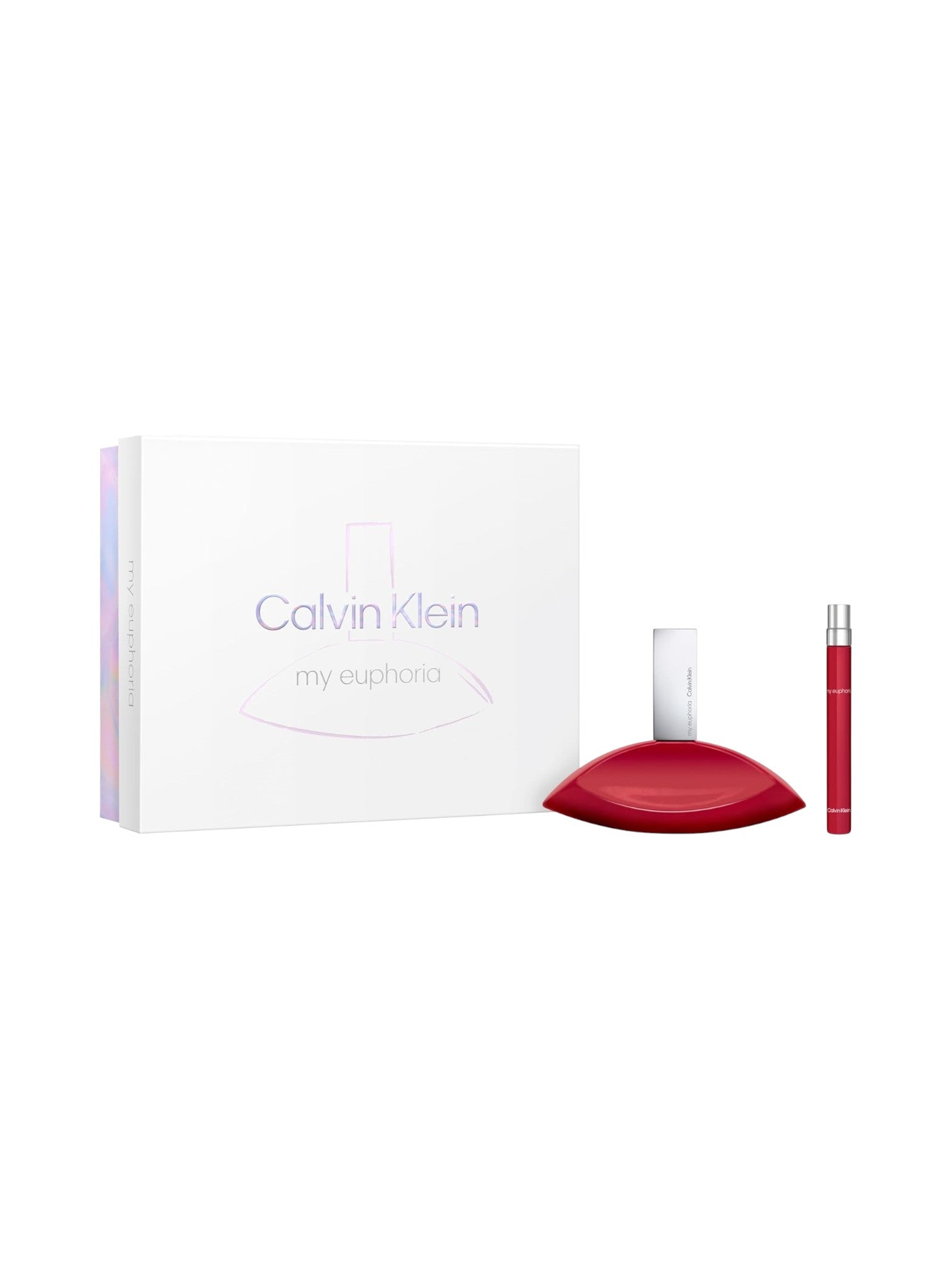 Calvin Klein perfume set with a bottle and packaging on a white background monza outlet, Shein outlet, monza fashion