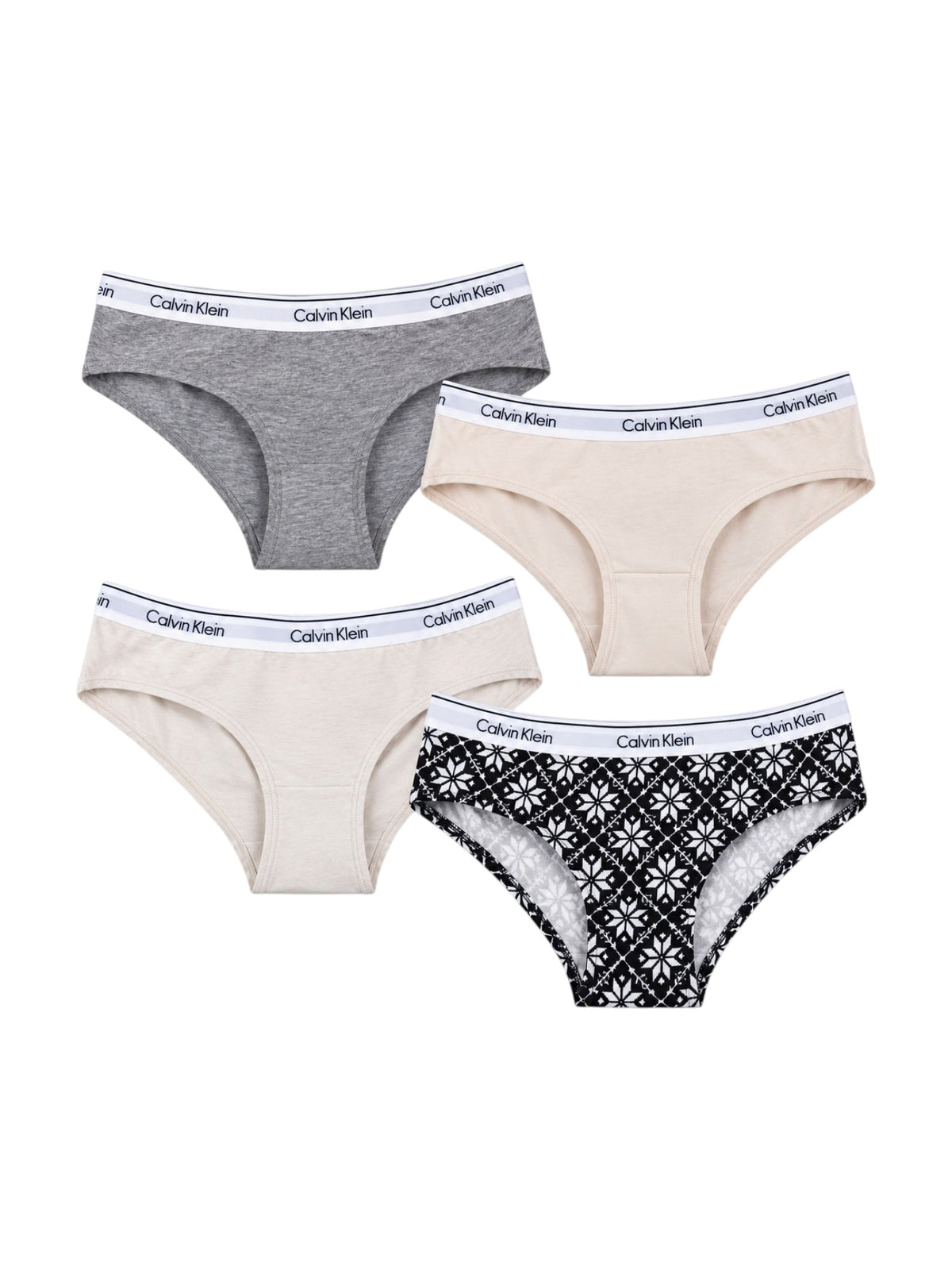 Calvin Klein Women’s Cotton Stretch Bikini Underwear– 4-Pack (Random Colors)
