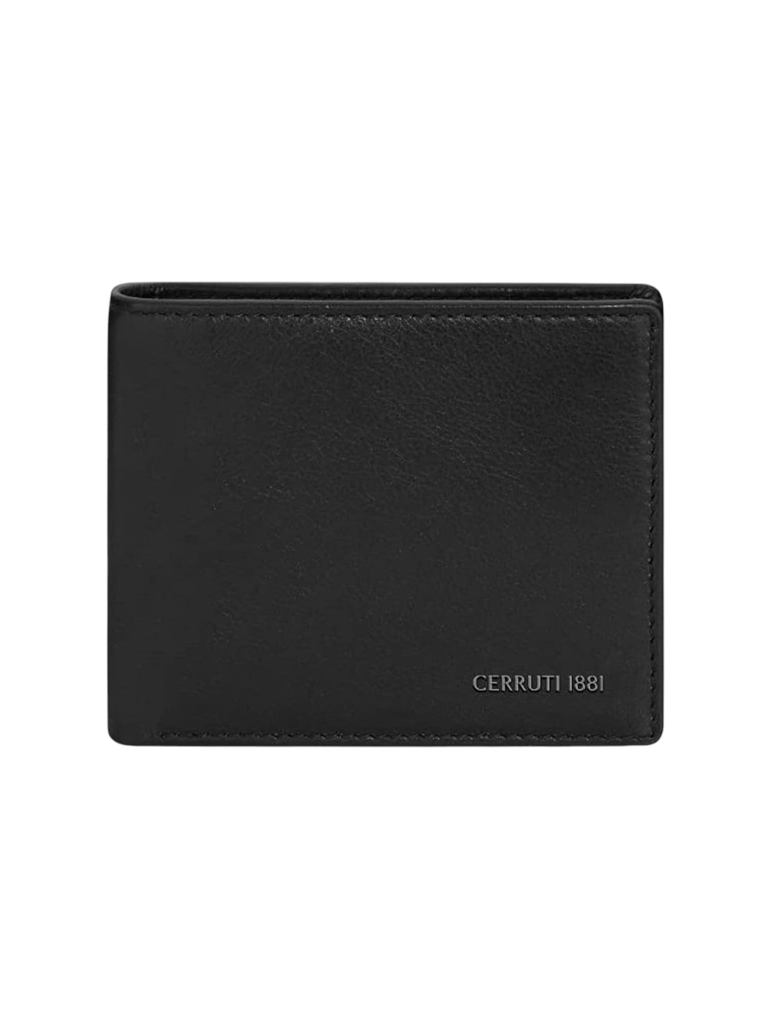 Black leather wallet with Cerruti 1881 branding on a white background, Cerruti 1881, Monza Outlet, Monza Fashion, Shein Outlet