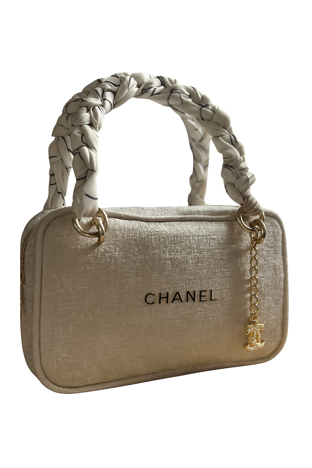 Chanel White & Gold Bag
