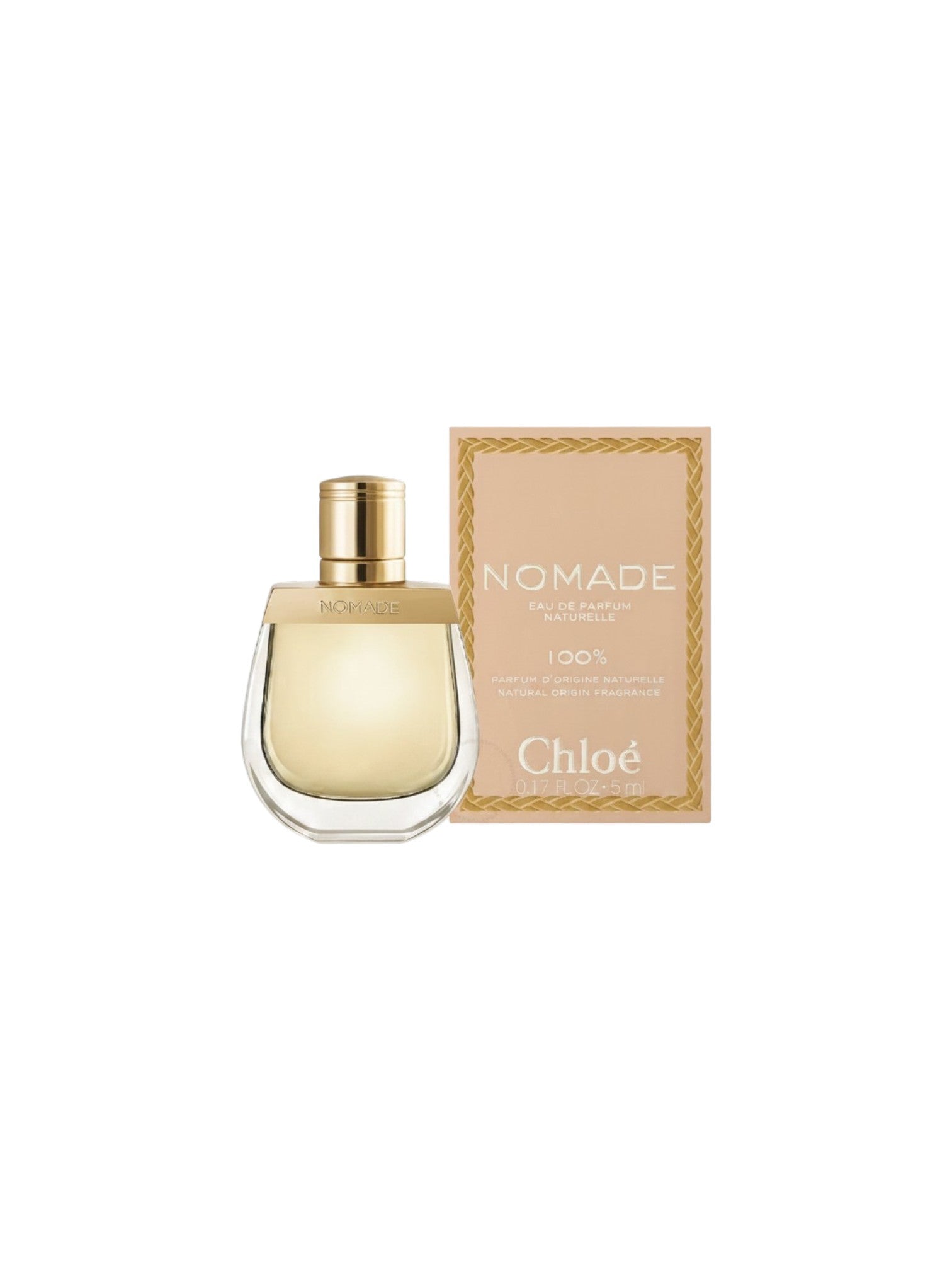 Chloe Nomade perfume bottle and packaging on a white background. Chloe, Monza Outlet, Monza Fashion, Shein Outlet
