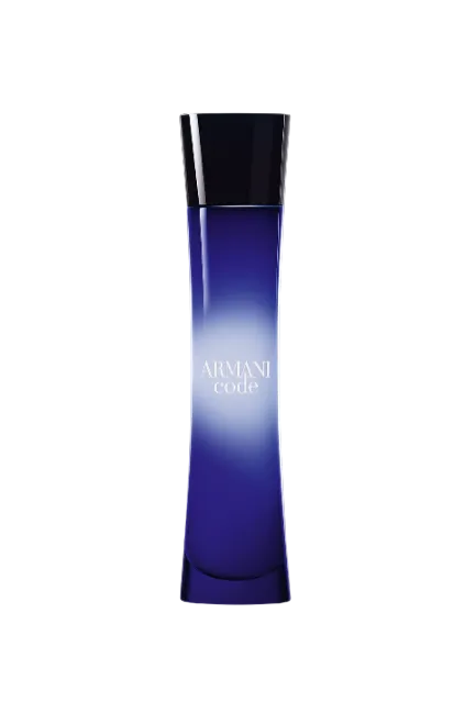 Blue Armani Code perfume bottle on a white background Code Monza Outlet