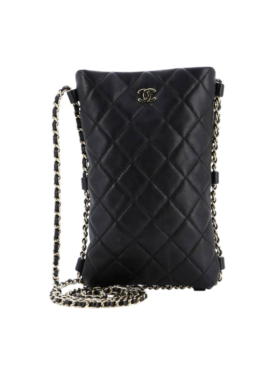 Diamond-Quilted Shoulder Bag