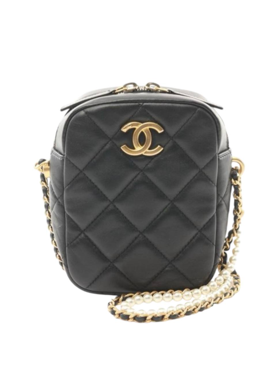 Diamond-Quilted Shoulder Bag