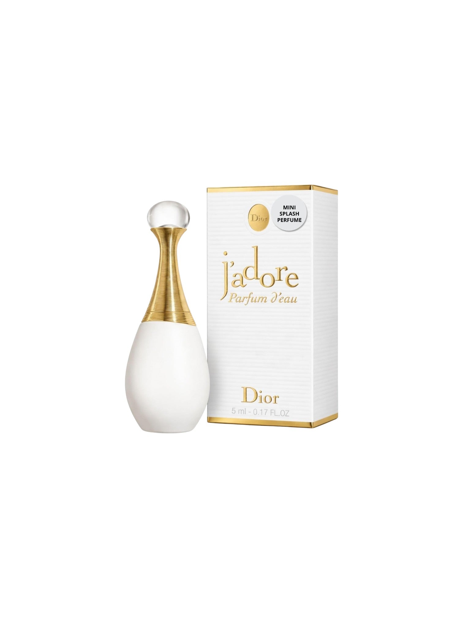 Dior Jadore perfume bottle and packaging on a white background. Dior, Monza Outlet, Monza Fashion, Shein Outlet