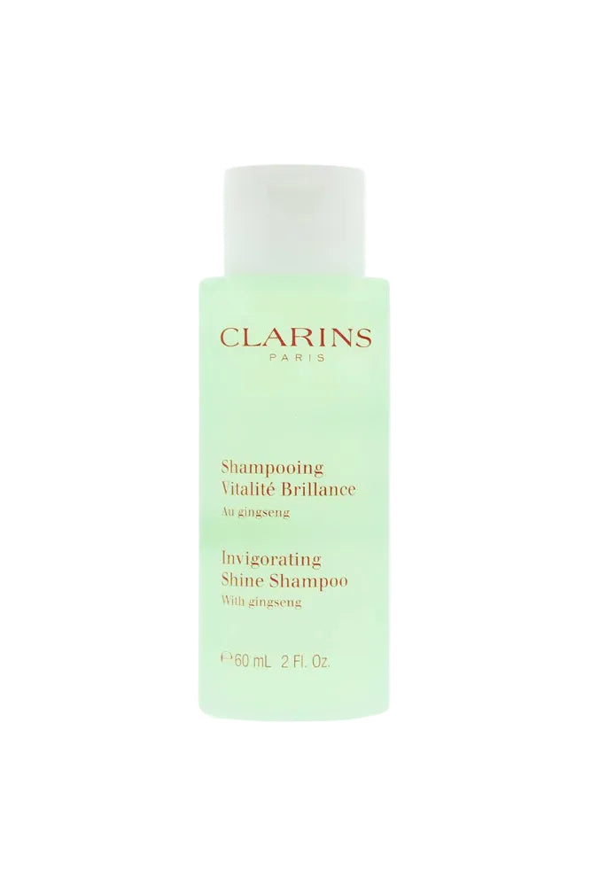 Clarins shampoo bottle on a white background monza outlet, Shein outlet, monza fashion