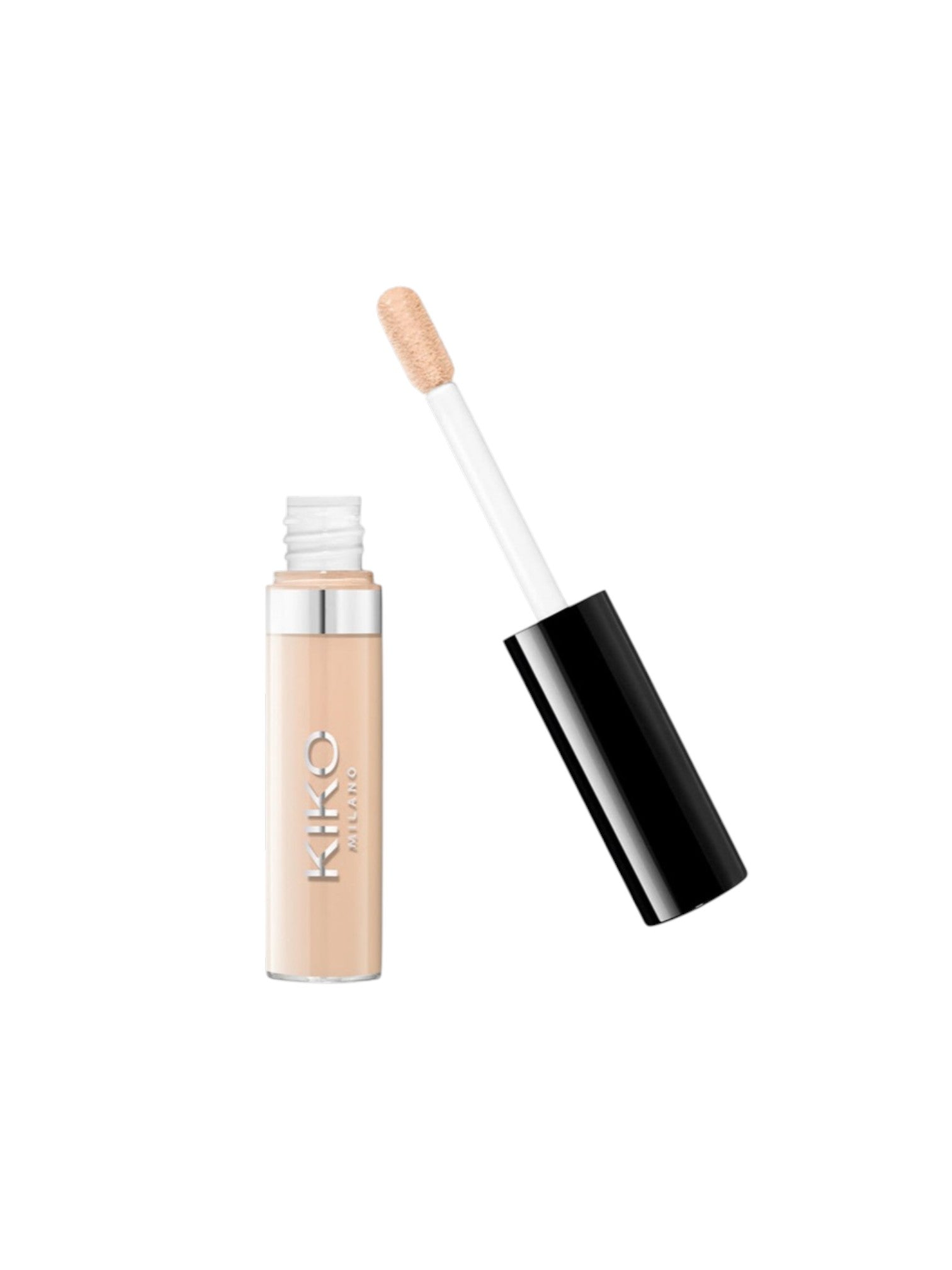 Kiko Milano concealer with applicator on a white background. Kiko, Monza Outlet, Monza Fashion, Shein Outlet