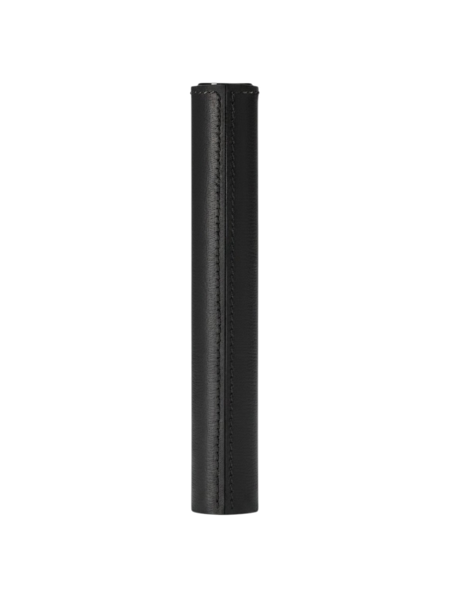 Black cylindrical object on a white background. La Bouche Rouge, Monza Outlet, Monza Fashion, Shein Outlet