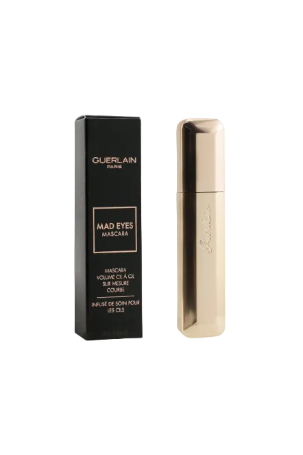 Guerlain Mad Eyes Mascara with black box on a white background. Monza Outlet