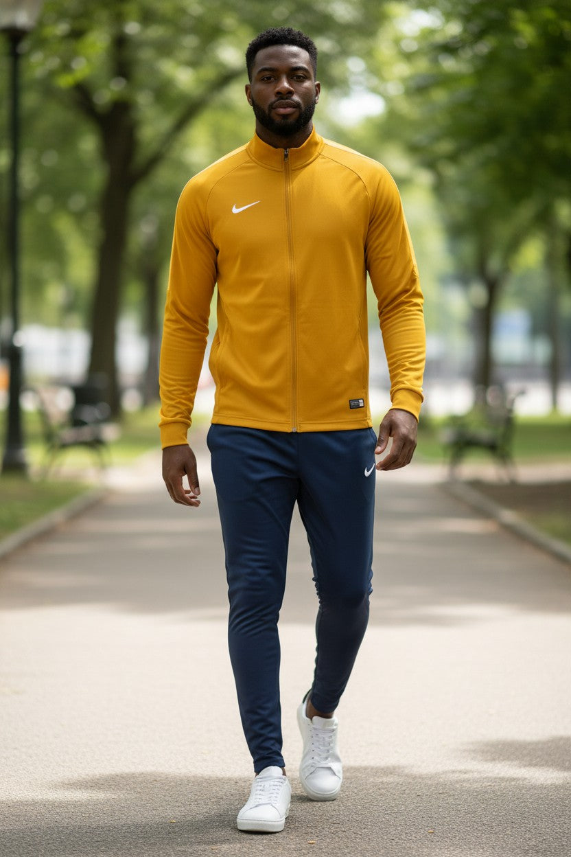 Nike Park VII Men’s Mustard/Navy Blue Dri-FIT Sport Tracksuit Set