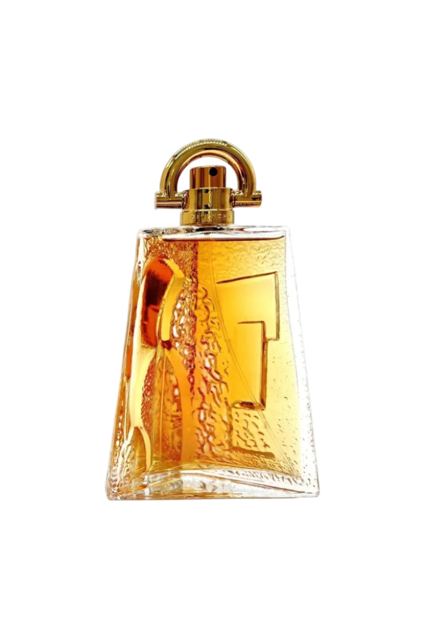 Perfume bottle with gold cap on a white background Monza outlet, monza fashion, shein outlet, shien outlet
