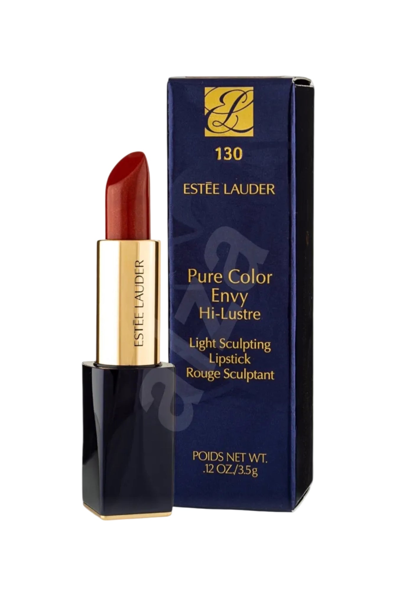 Estée Lauder Pure Color Envy Hi-Lustre lipstick with packaging on a white background Monza Outlet