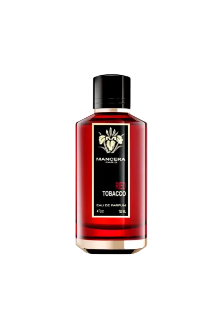 Red Mancera Tobacco perfume bottle on a white background Monza Outlet