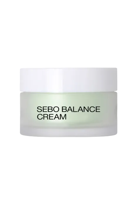 Jar of Sebo Balance Cream on a white background Monza Outlet 