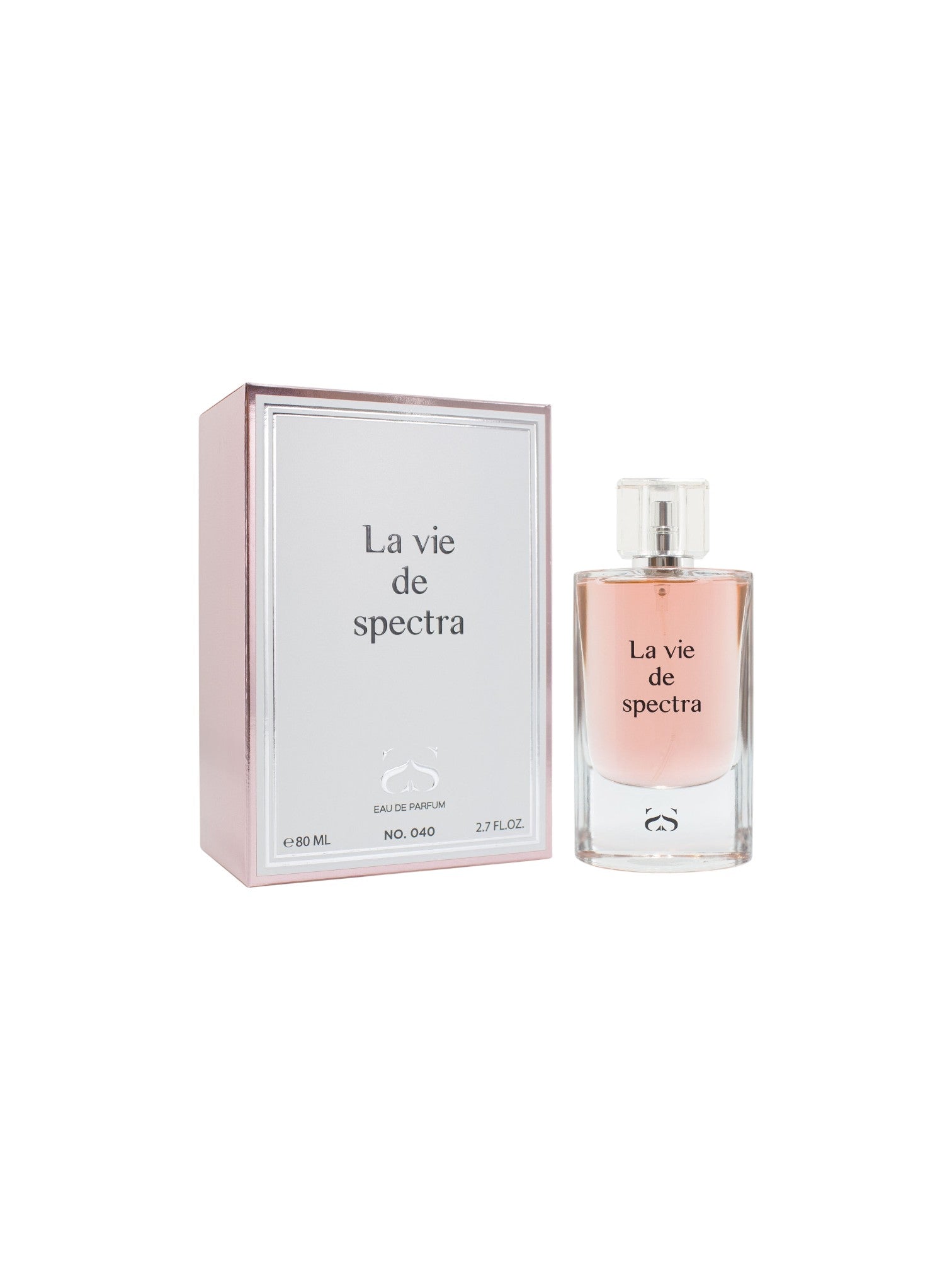 Perfume bottle and packaging of La vie de spectra on a white background. Spectra, Monza Outlet, Monza Fashion, Shein Outlet