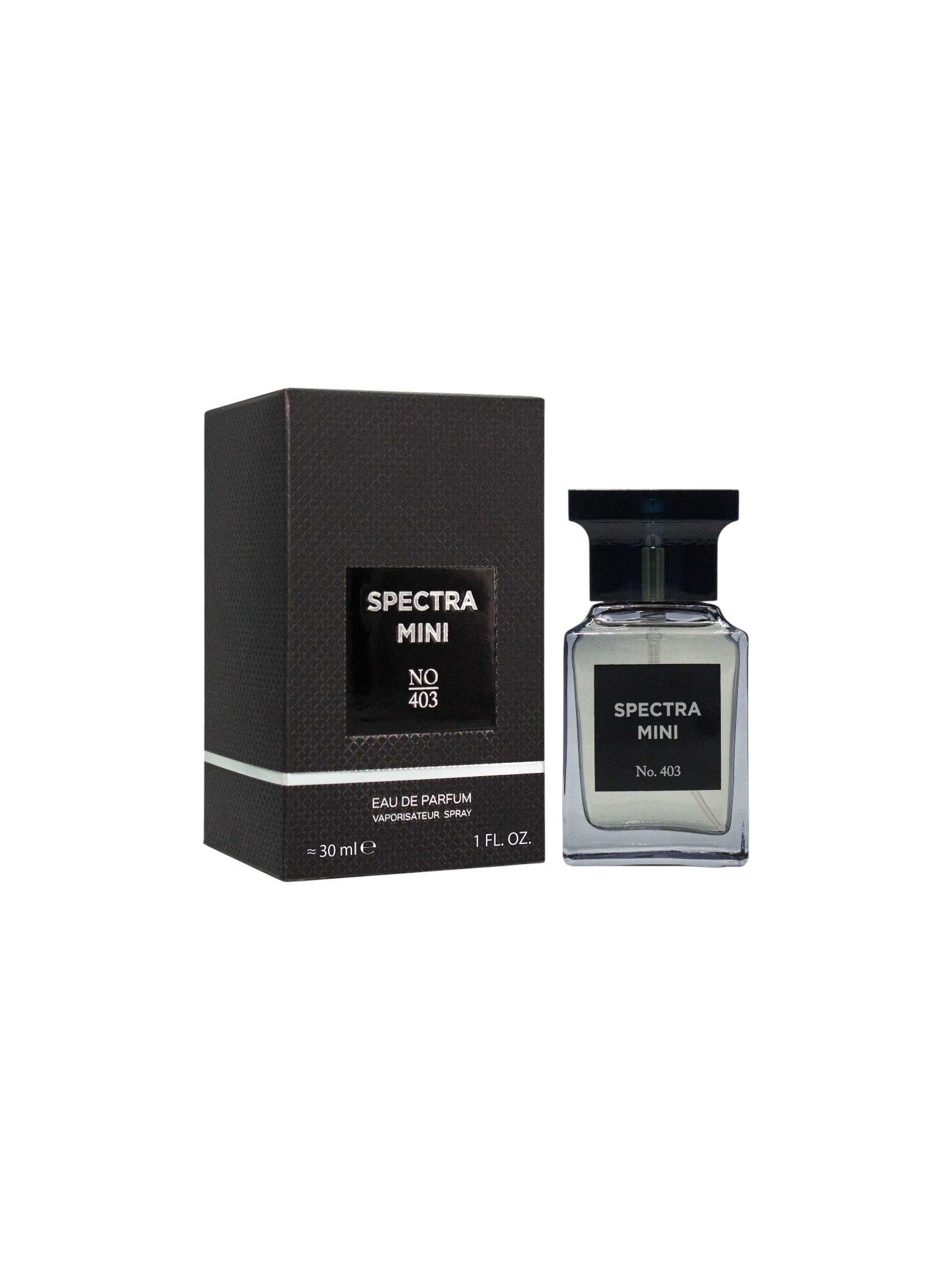 Spectra Mini perfume bottle and packaging on a white background. Spectra, Monza Outlet, Monza Fashion, Shein Outlet