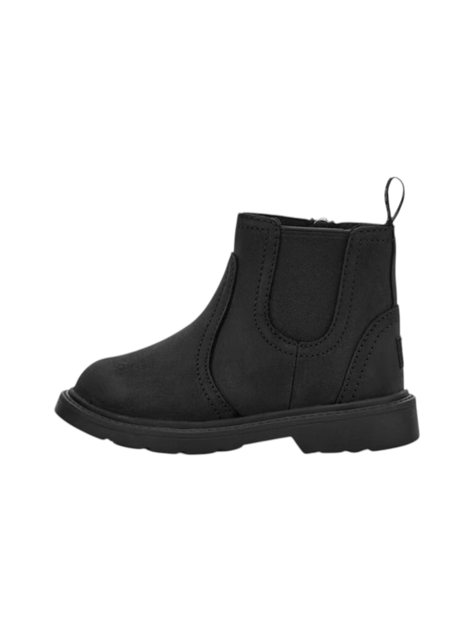 Black Chelsea boot on a white background. UGG, Monza Outlet, Monza Fashion, Shein Outlet