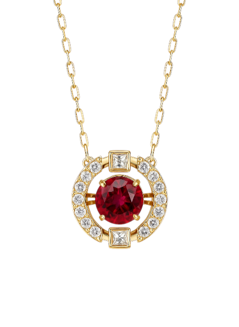 Una Sparkling Dance Round Necklace
