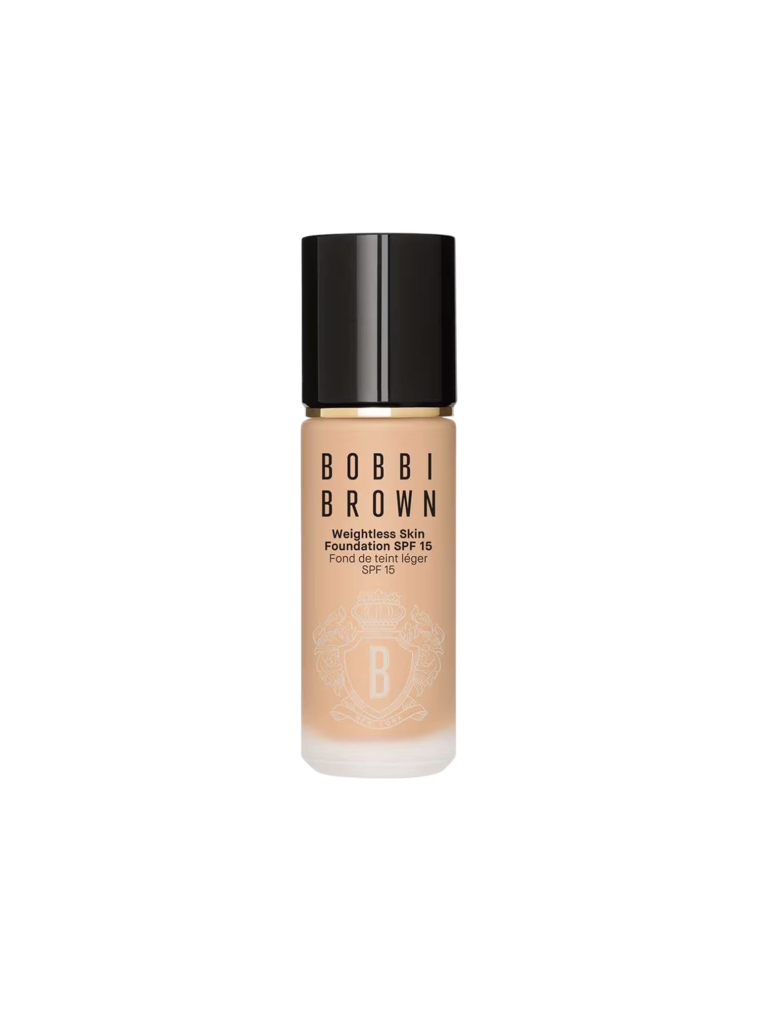 Bobbi Brown foundation bottle on a white background. Bobbi Brown, Monza Outlet, Monza Fashion, Shein Outlet