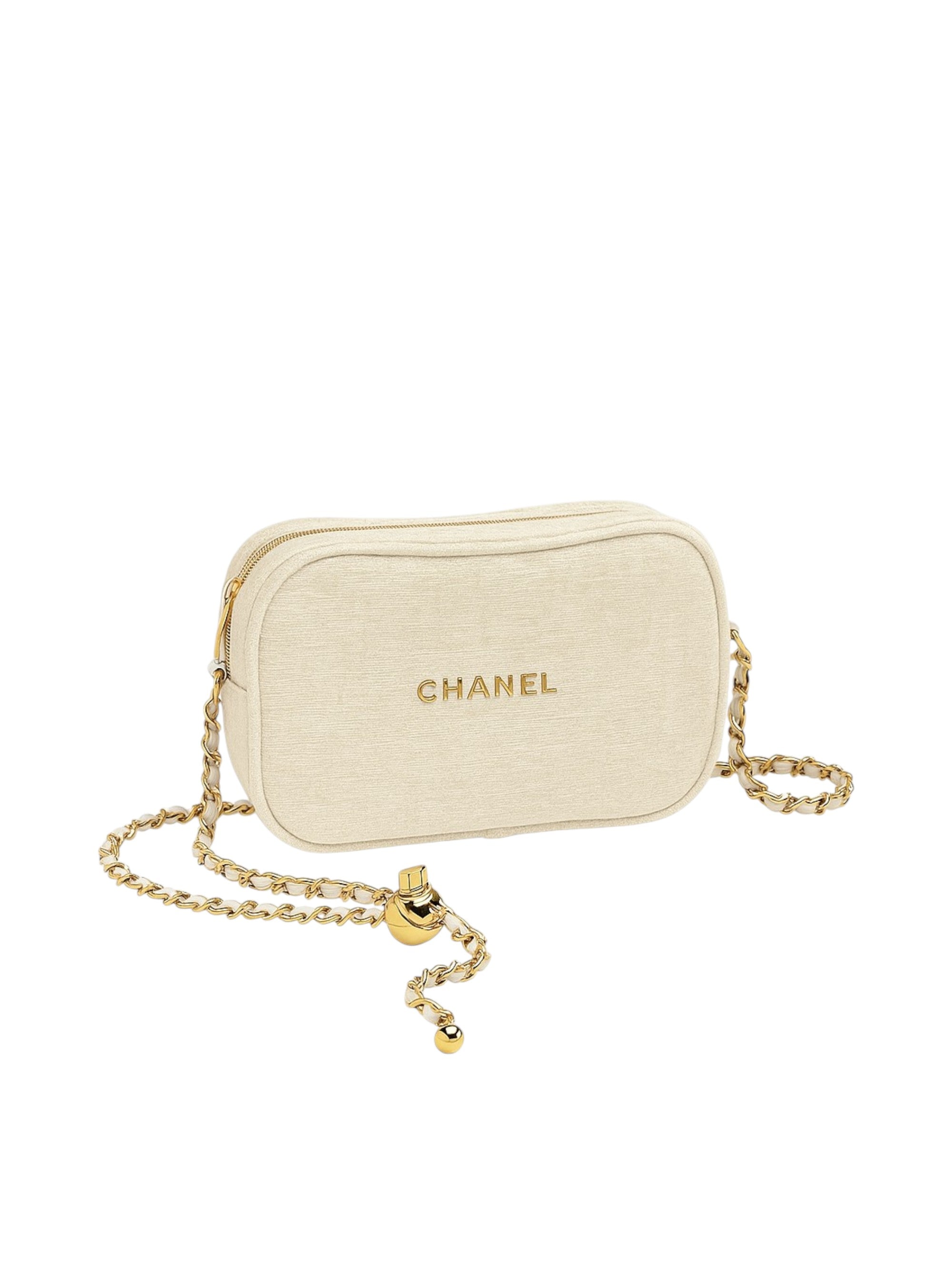 Chanel White & Gold Bag
