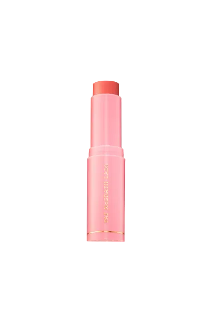 Pink lipstick stick with a gold accent on a white background. Pat McGrath Labs Monza Outlet