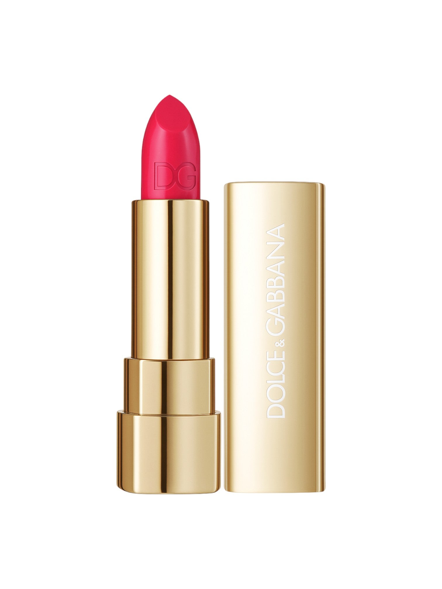 Dolce & Gabbana lipstick with pink shade and gold casing on a white background Dolce Gabbana Monza Outlet