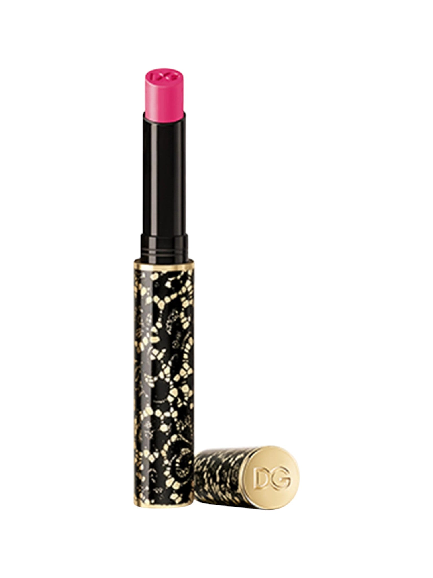 Lipstick with black and gold case on a white background Dolce Gabbana Monza Outlet