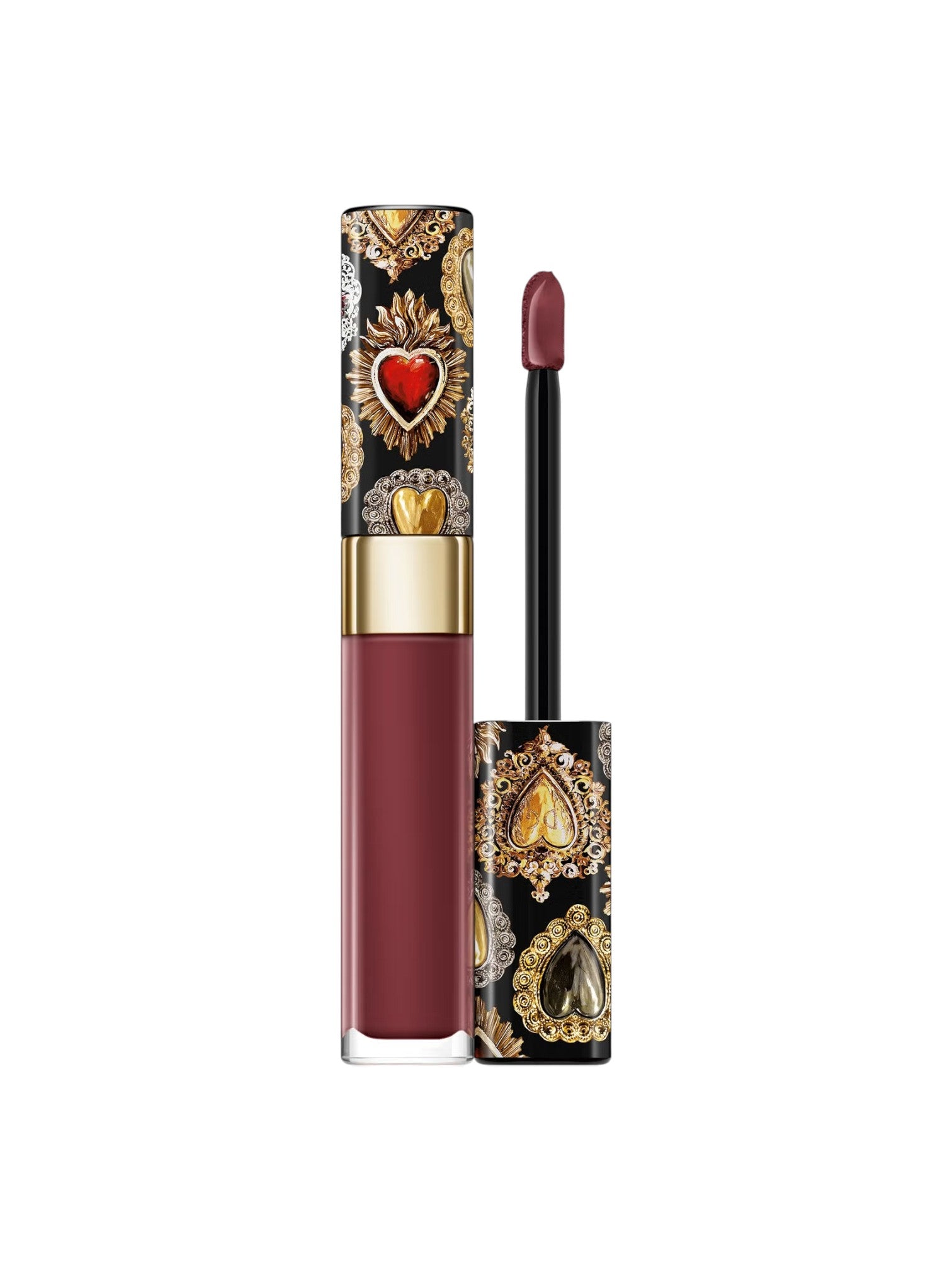 Decorative lip gloss with a heart design on a white background Dolce Gabbana Monza Outlet