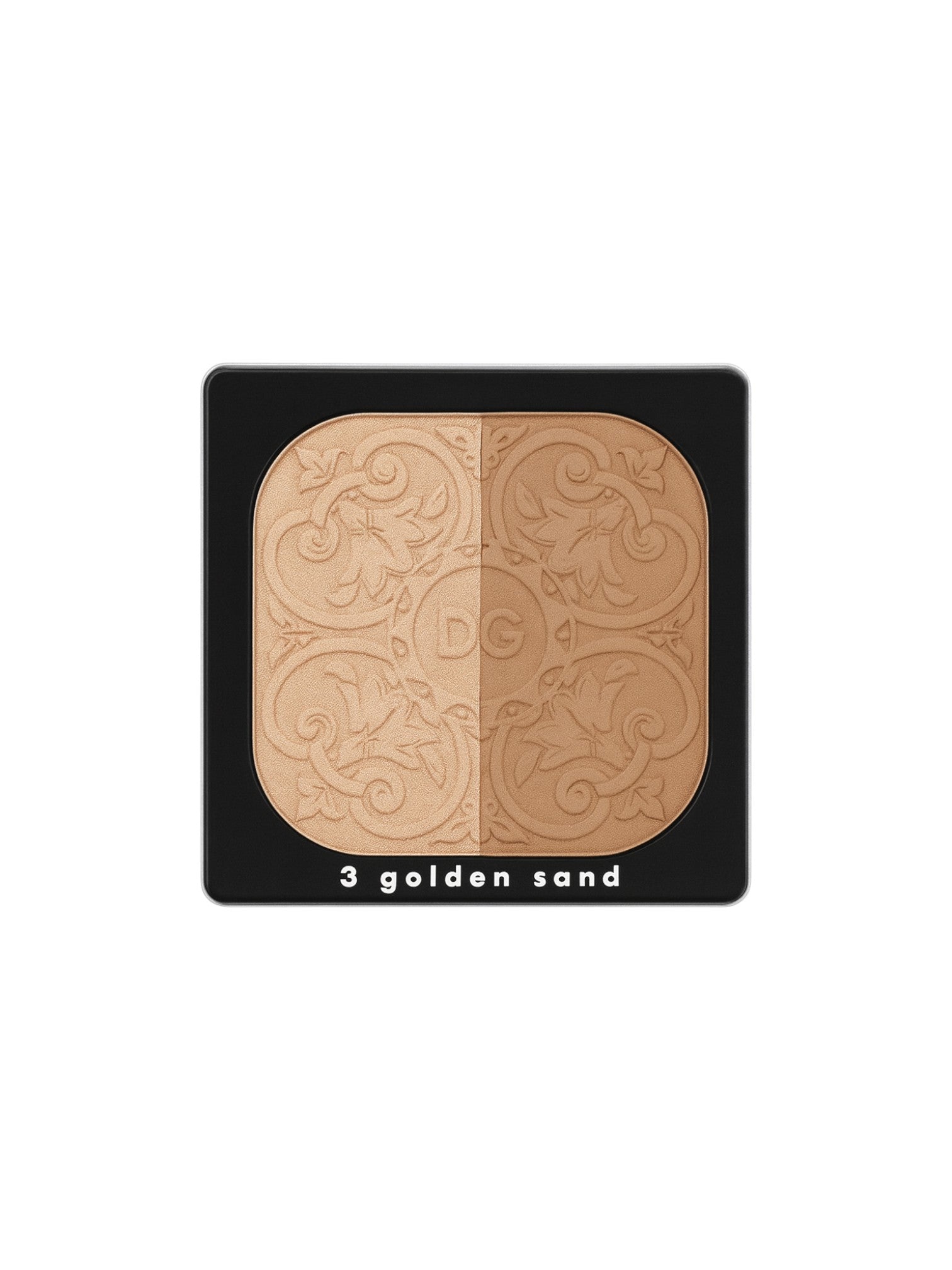 Makeup compact with two beige shades on a white background Dolce Gabbana Monza Outlet