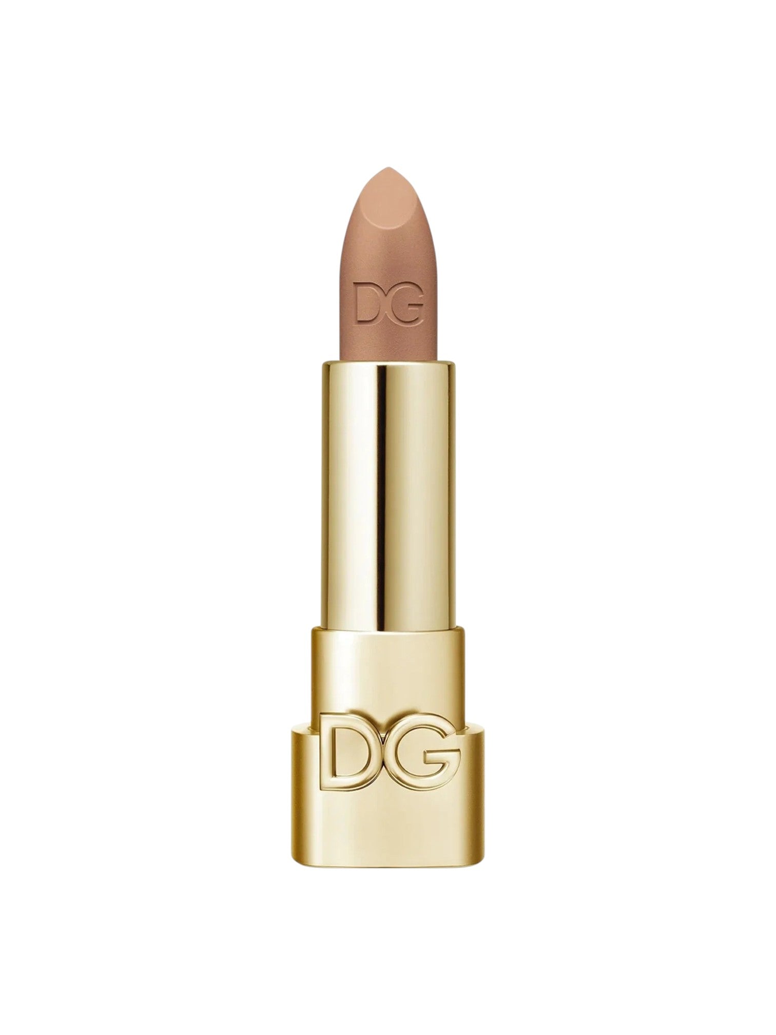 Lipstick with gold casing and visible brand logo on a white background Dolce Gabbana Monza Outlet