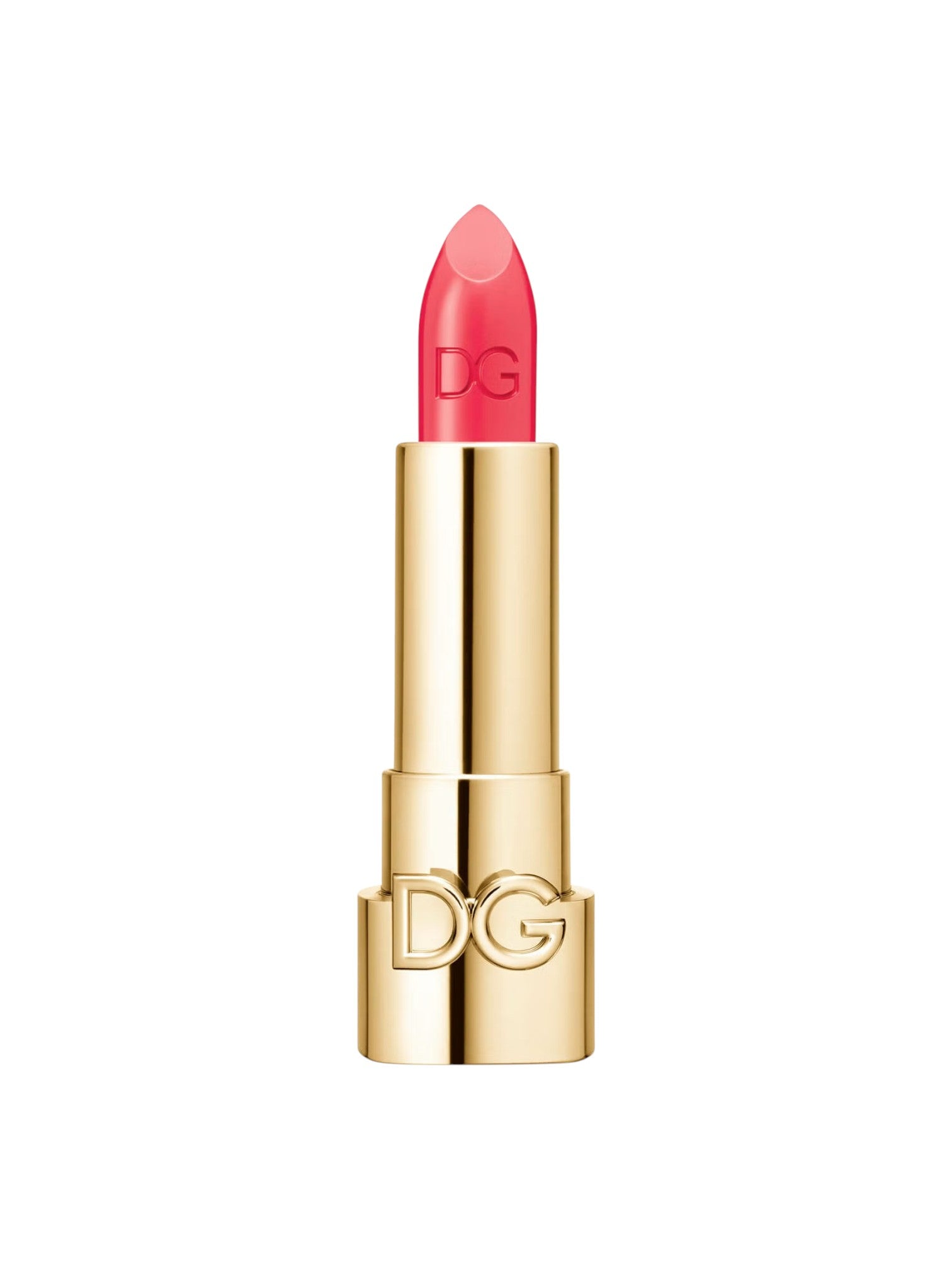Pink lipstick with gold casing on a white background Dolce Gabbana Monza Outlet