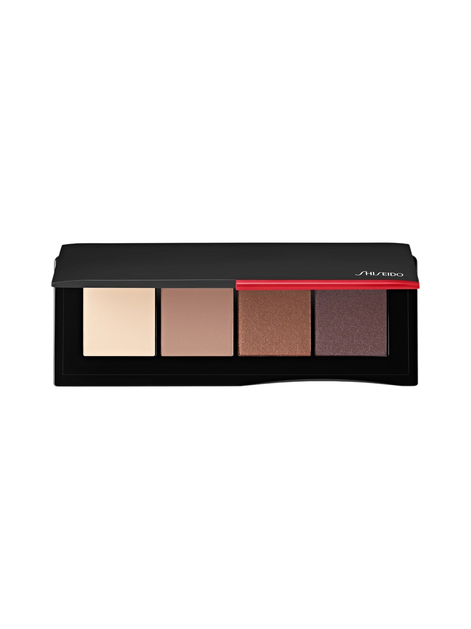 Makeup palette with four color swatches on a white background. Shiseido, Monza Outlet, Monza Fashion, Shein Outlet