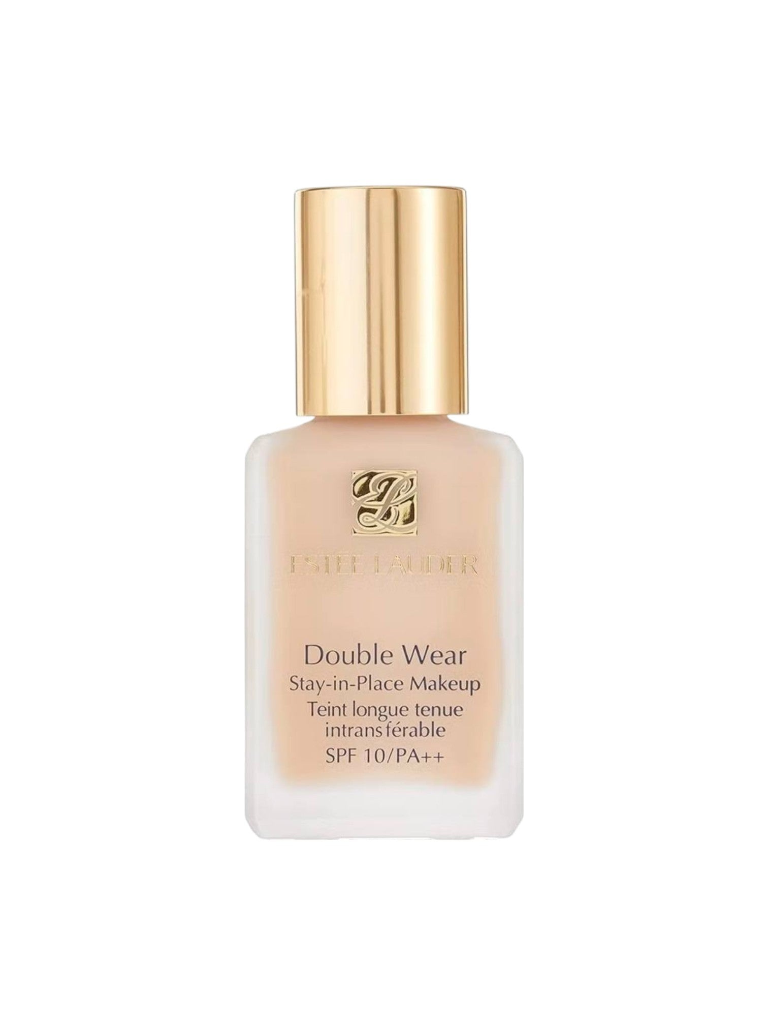 Estee Lauder Double Wear foundation bottle on a white background. Estée Lauder, Monza Outlet, Monza Fashion, Shein Outlet