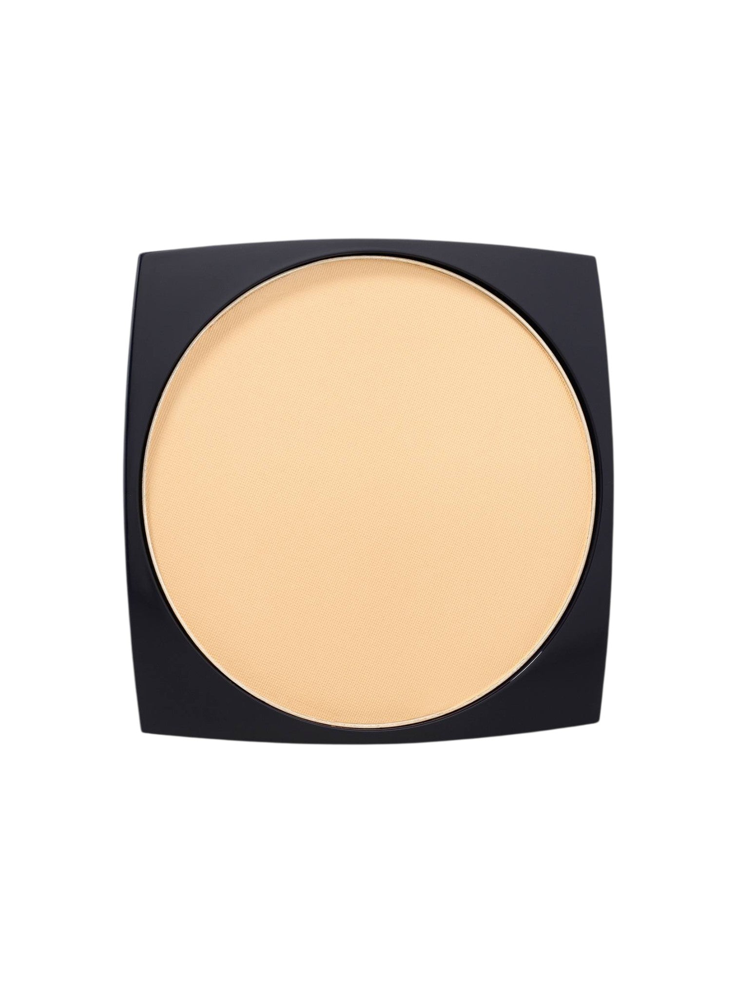 Compact powder in a black case on a white background. Estée Lauder, Monza Outlet, Monza Fashion, Shein Outlet