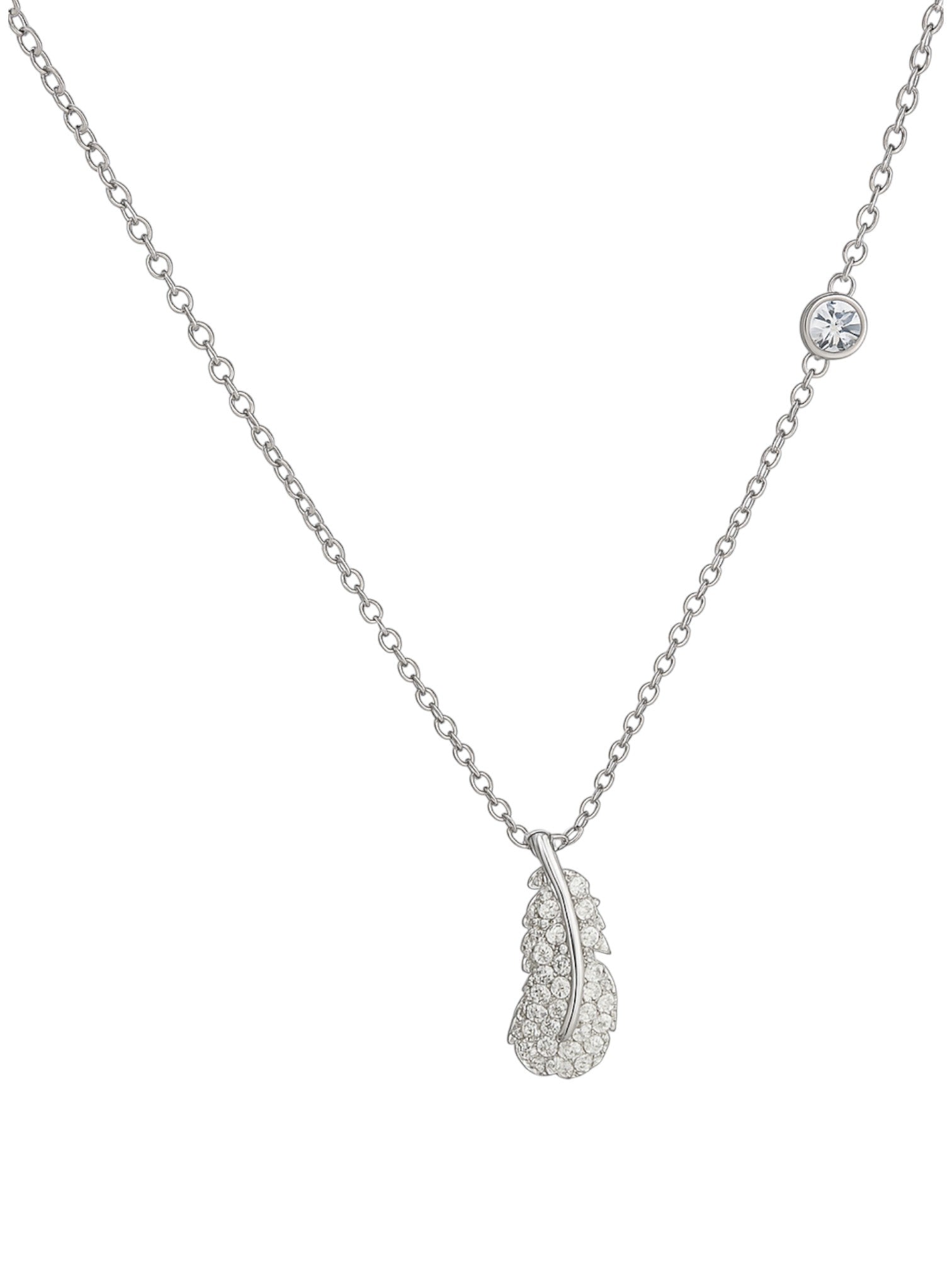 Feather Swarovski Necklace