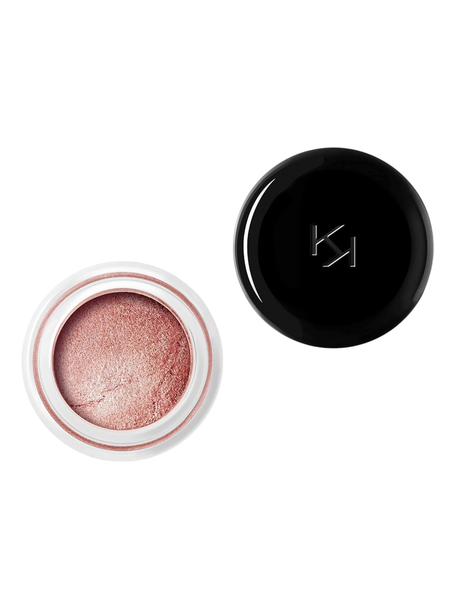 Makeup product with a black lid on a white background. Kiko Milano, Monza Outlet, Monza Fashion, Shein Outlet