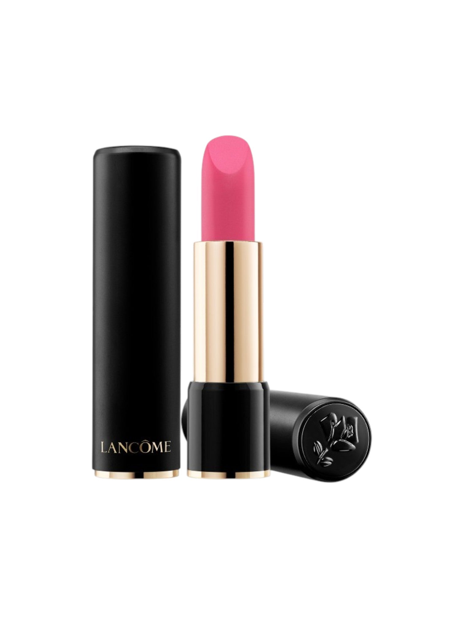 Lancème lipstick with pink shade on a white background. lancome, Monza Outlet, Monza Fashion, Shein Outlet