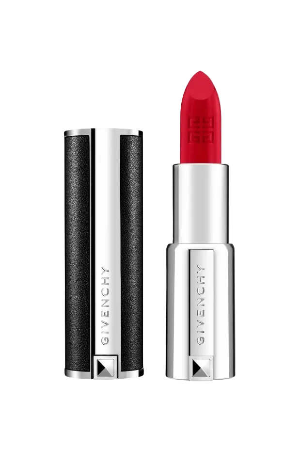 Red Givenchy lipstick with black case on a white background Monza Outlet