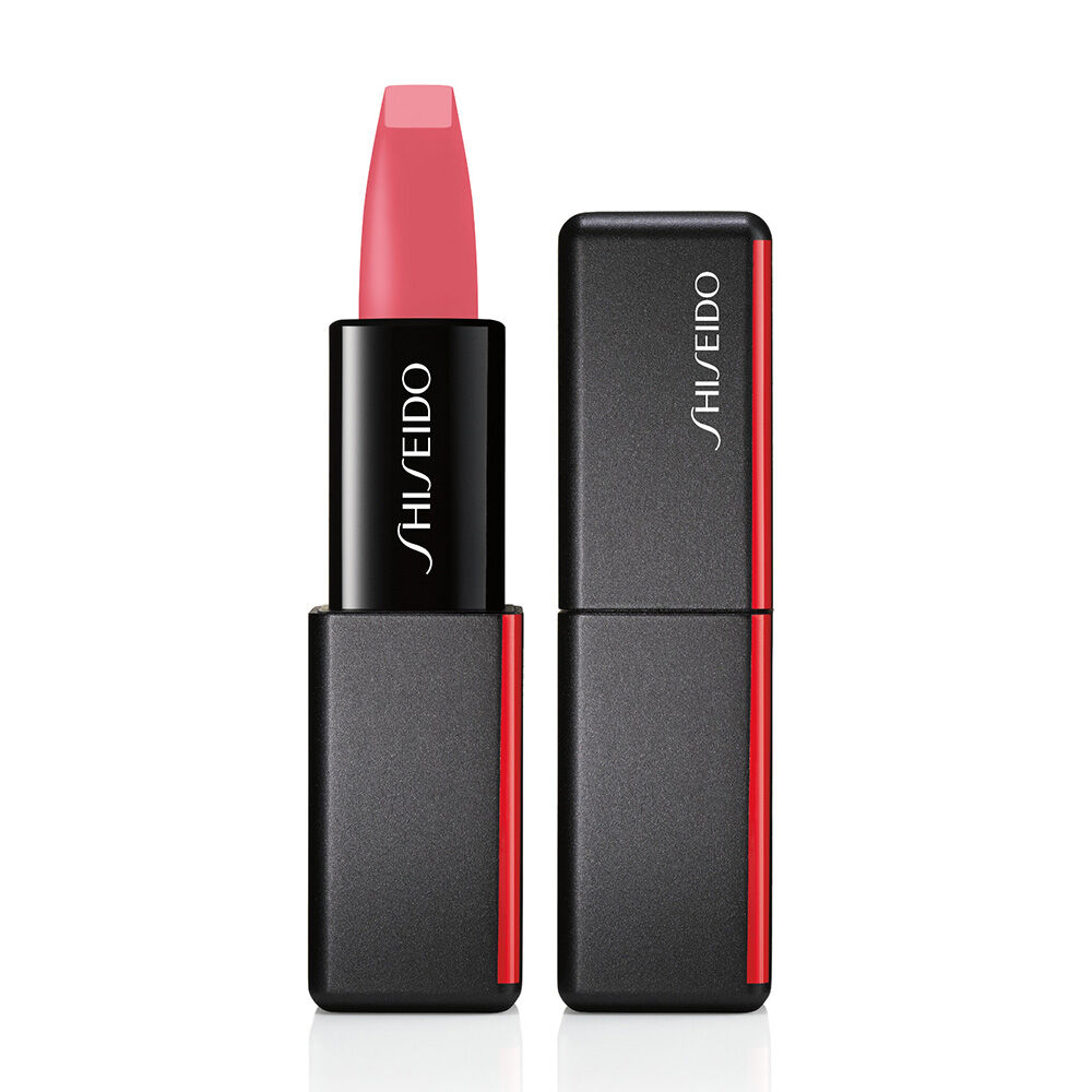 Shiseido lipstick with black and red packaging on a white background. Shiseido, Monza Outlet, Monza Fashion, Shein Outlet