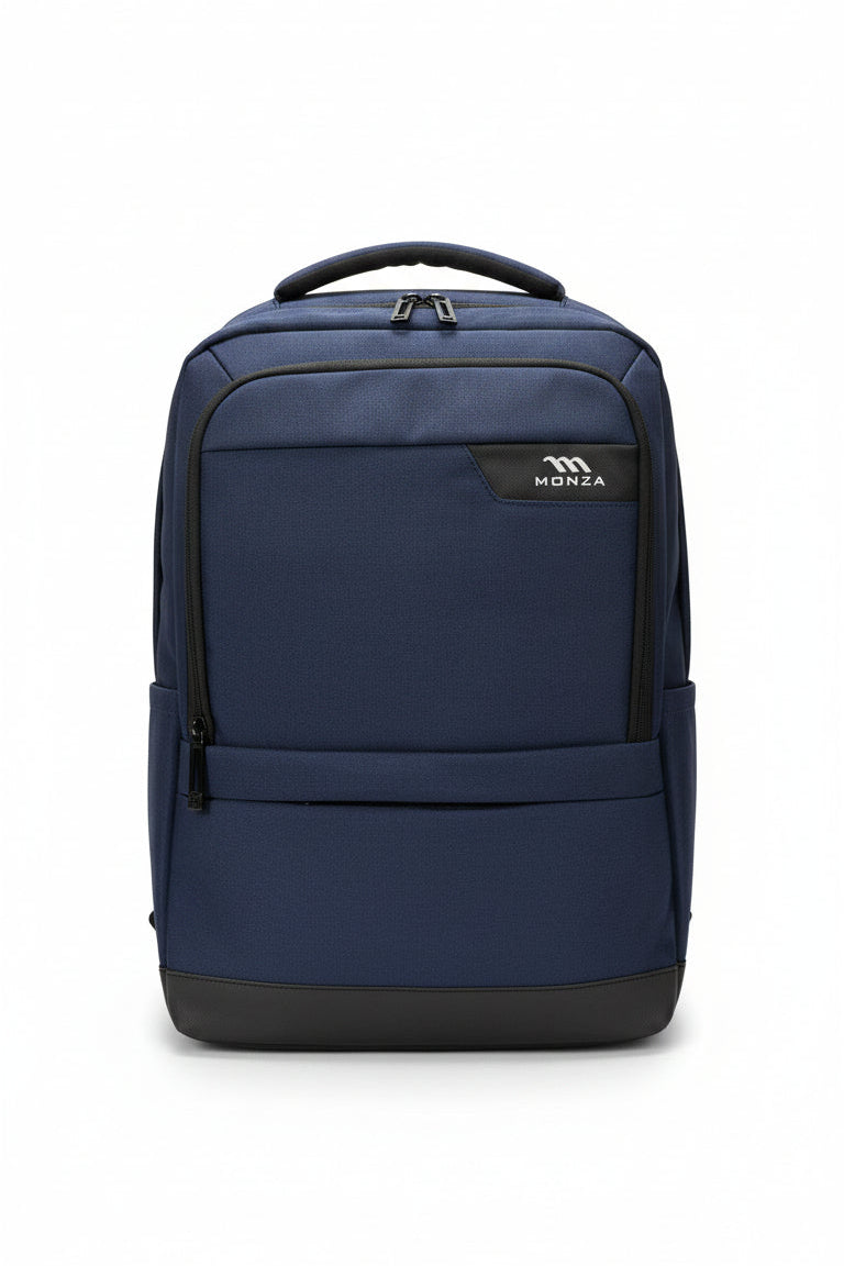 Blue backpack with black accents on a white background. Monza Italy, Monza Outlet, Monza Fashion, Shein Outlet
