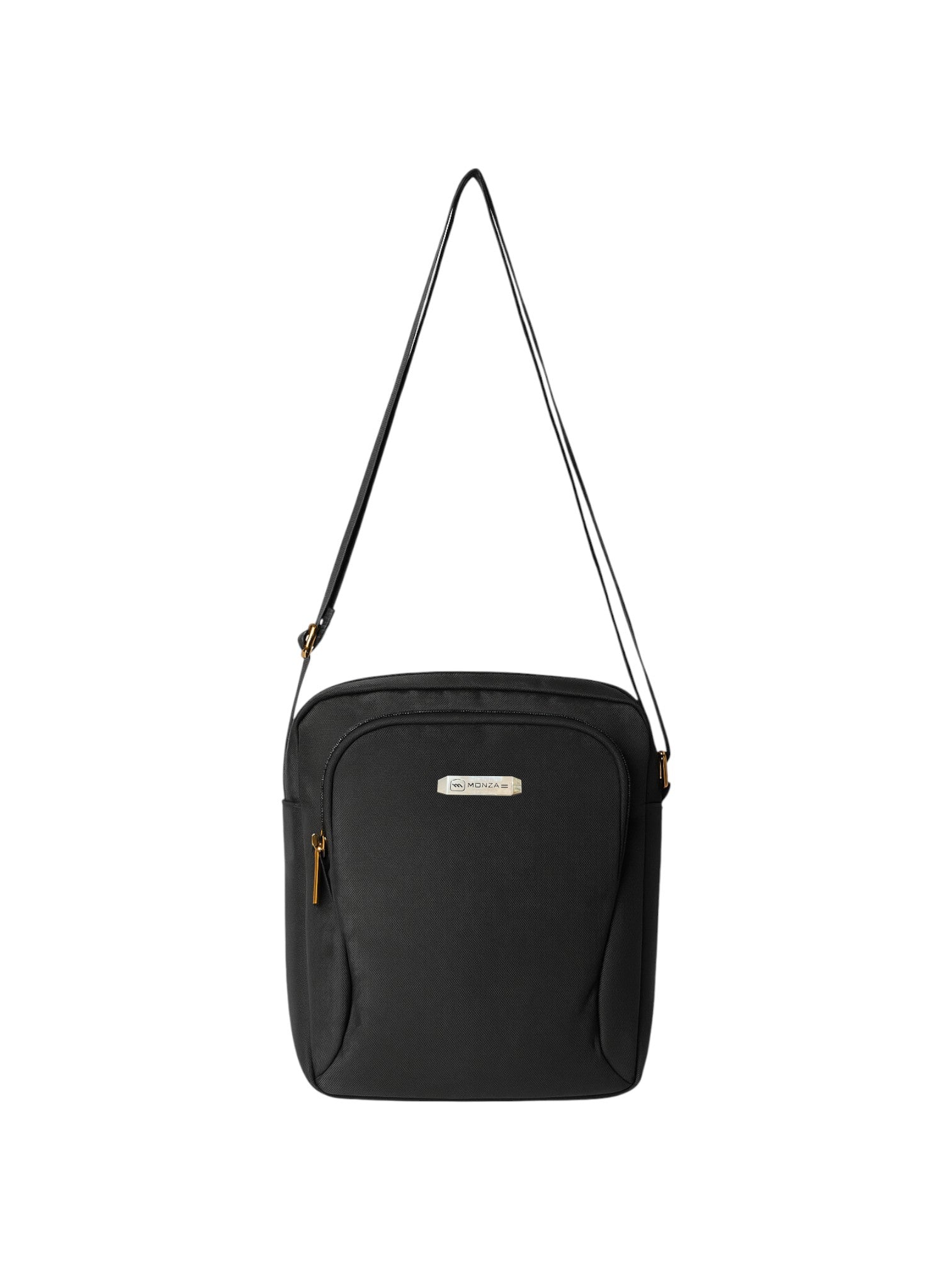 Grey crossbody bag on a white background. Monza Italy Monza Outlet