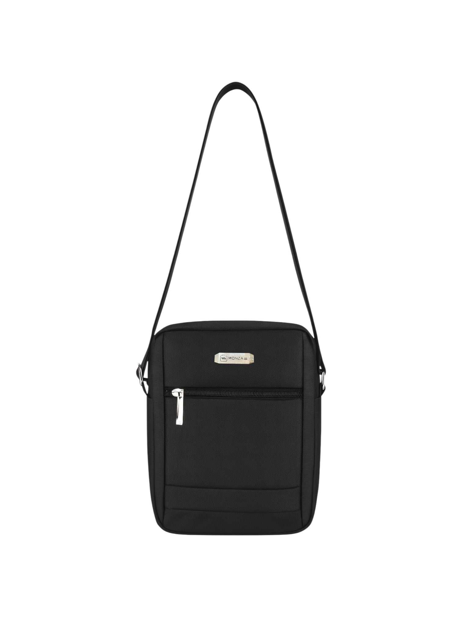 Black crossbody bag on a white background. Monza Italy Monza Outlet