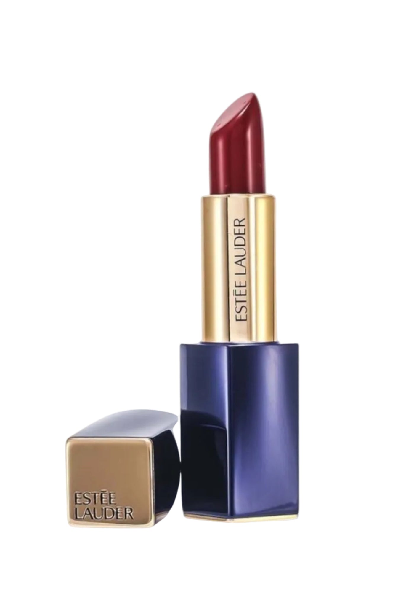 Estée Lauder lipstick with purple case on white background Monza Outlet
