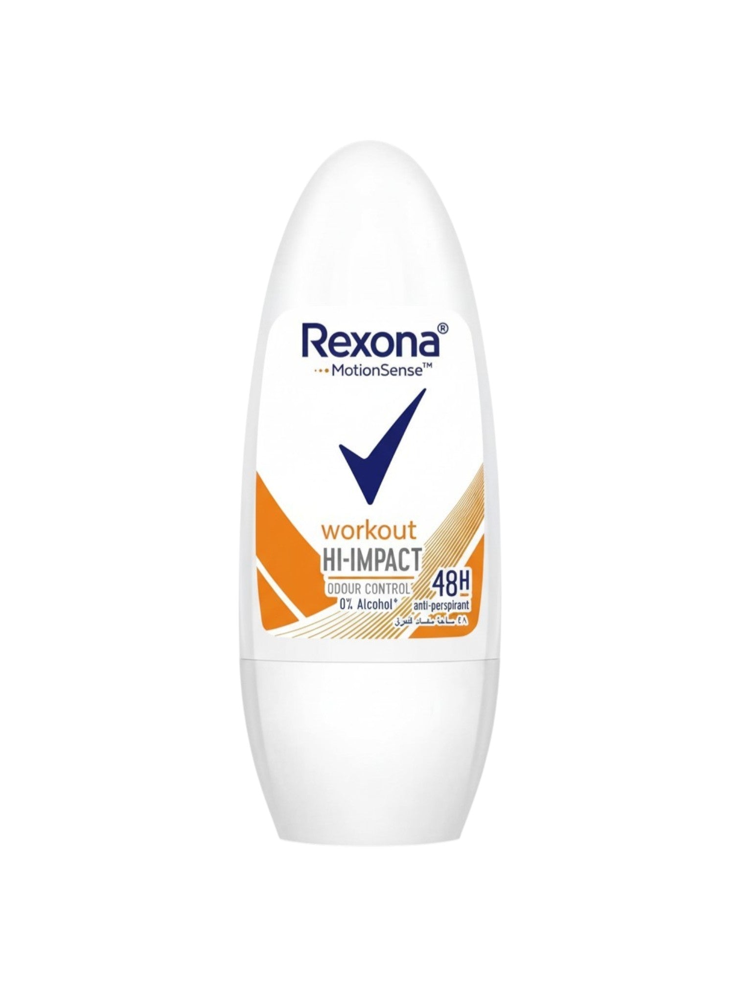 Rexona workout deodorant roll-on bottle on a white background. Rexona, Monza Outlet, Monza Fashion, Shein Outlet 
