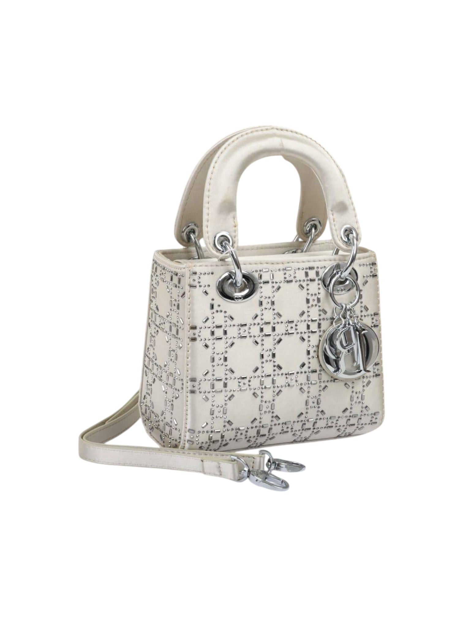 White handbag with brand logo on a white background monza outlet, Shein outlet, monza fashion