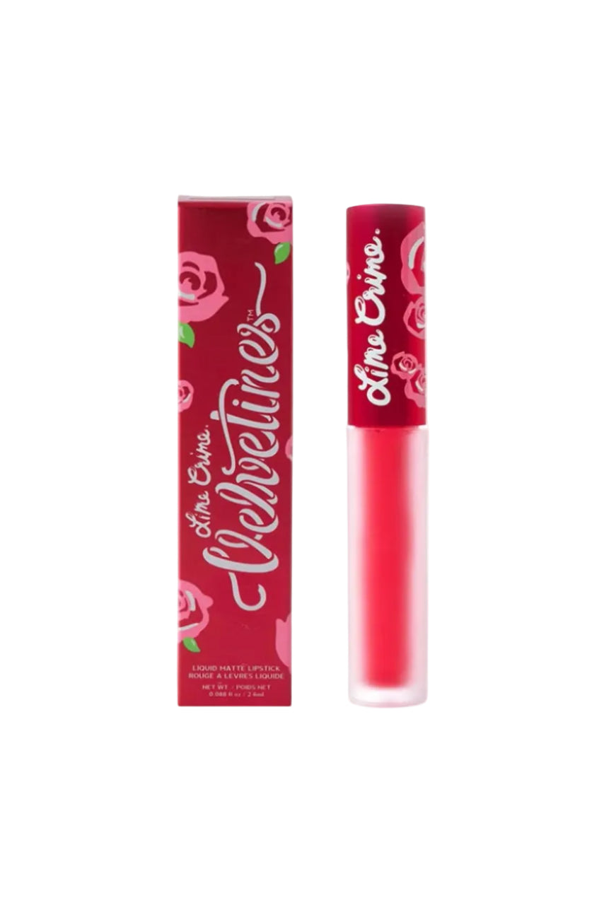 Lime Crime Velvetines lip gloss with red packaging on a white background Monza Outlet