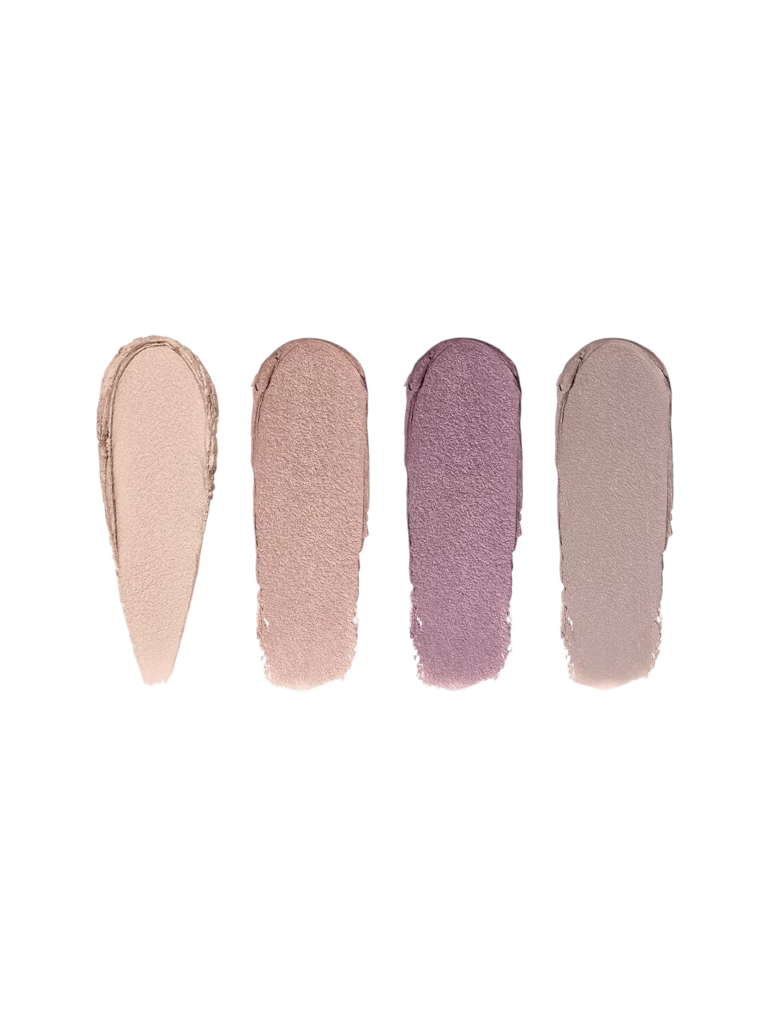Four makeup swatches in different shades on a white background. Bobbi Brown, Monza Outlet, Monza Fashion, Shein Outlet